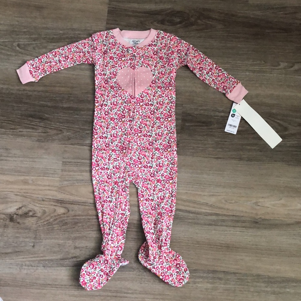NWT Carter's Floral Footie Size 18 Months
